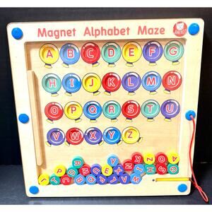 Lakeshore Magnetic Alphabet Maze ABC’s magnetic wand colors